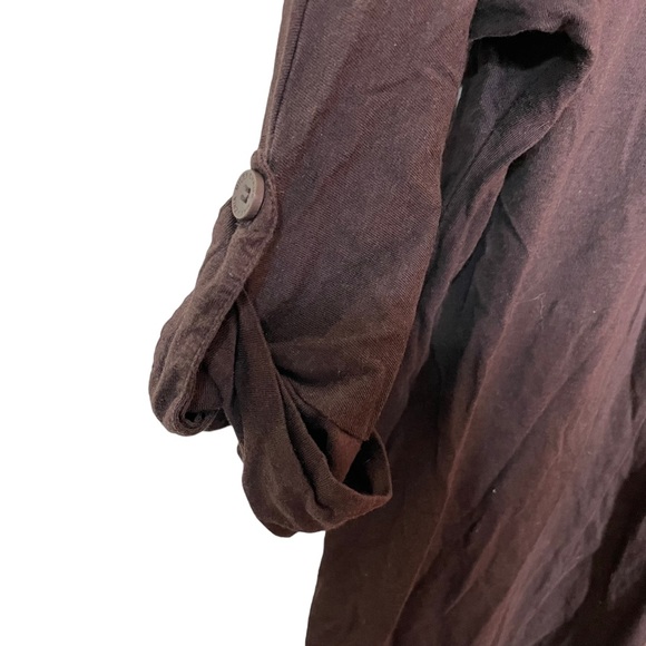 Miley Cyrus Max Azria Boho Abstract Multi-pattern V-Neck T-Shirt Dress Medium M - Picture 11 of 12